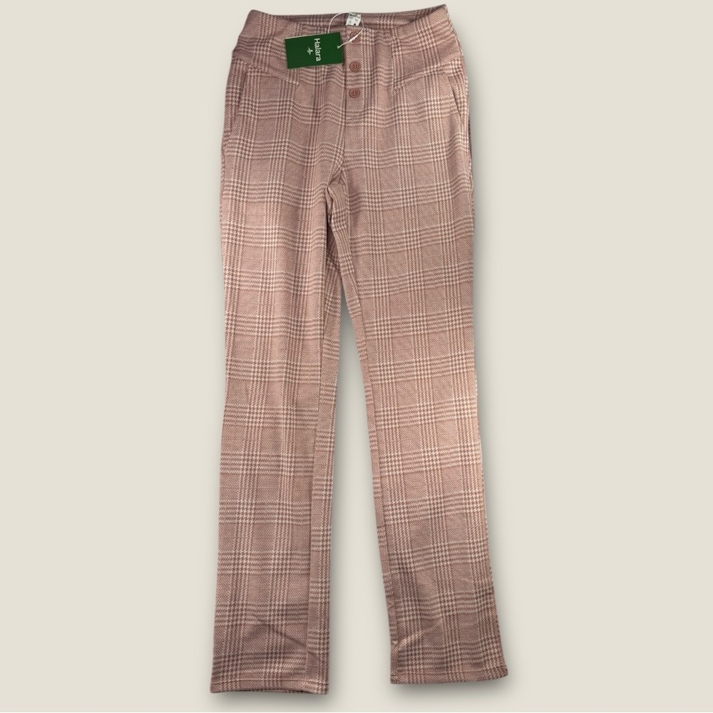 HALARA Women's‎ Checkered Trousers - Light Pink